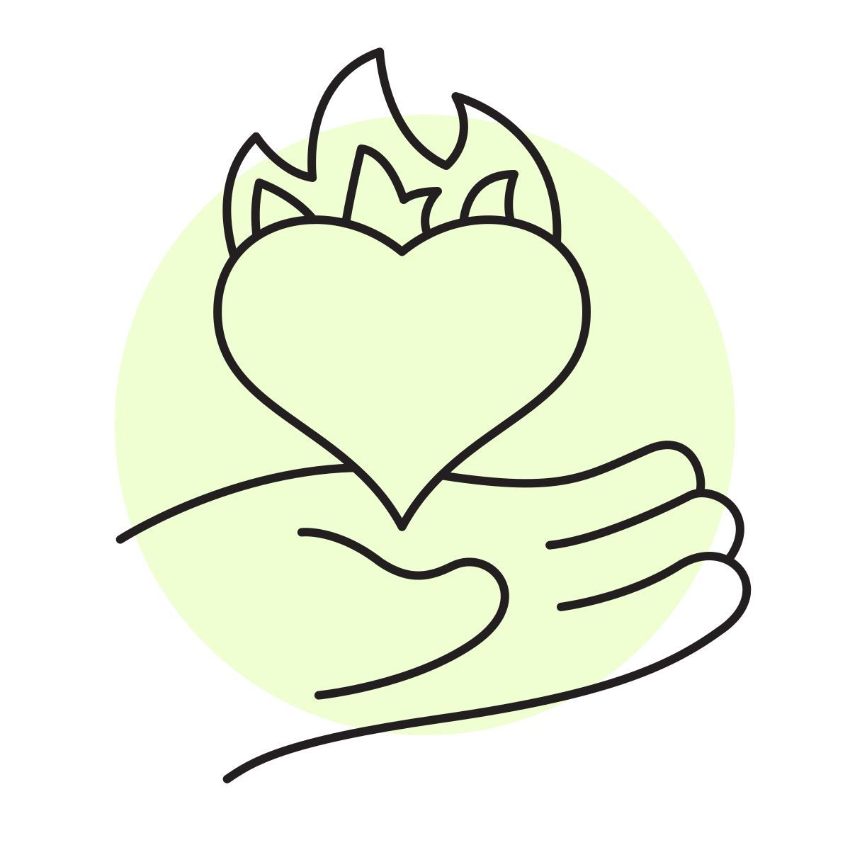 handsy style 불의 심장 icon
