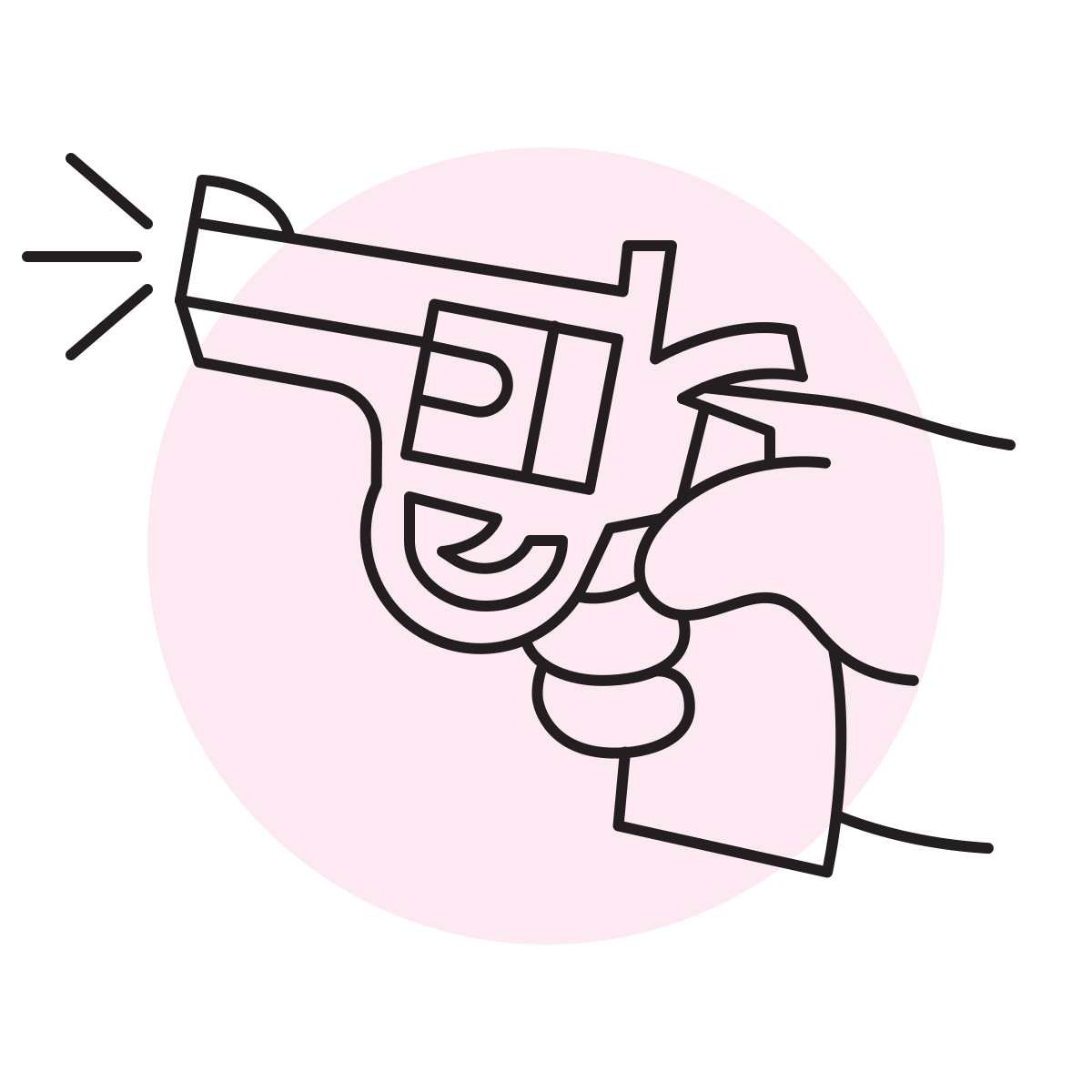handsy style firing gun icon