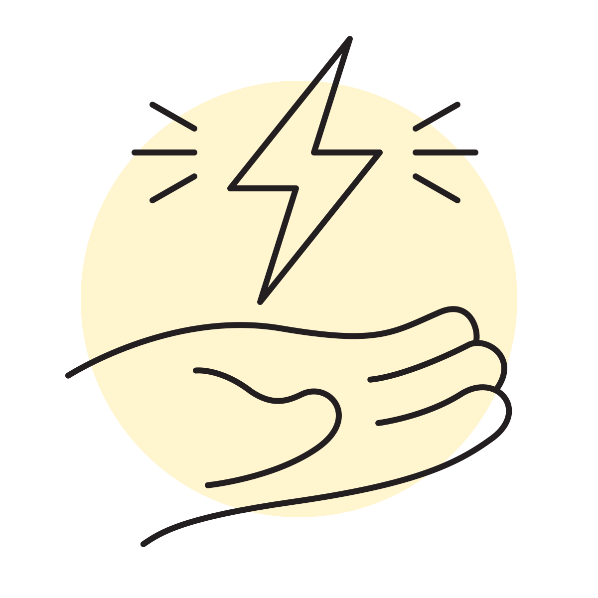 handsy style flash on icon