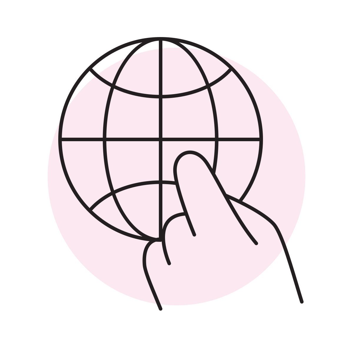 handsy style geography icon