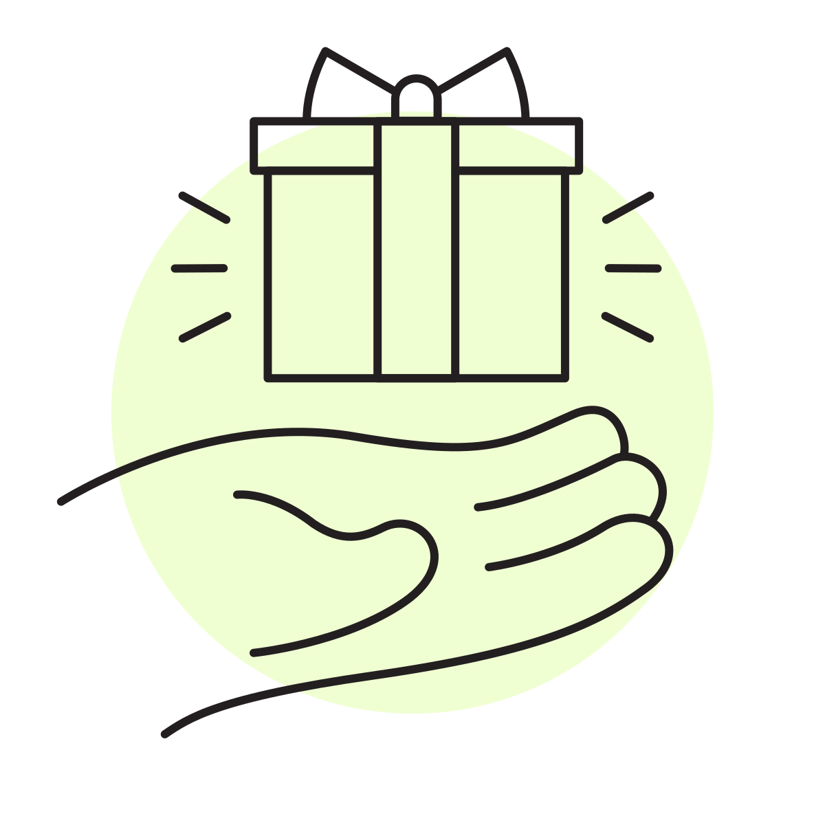 handsy style gift icon