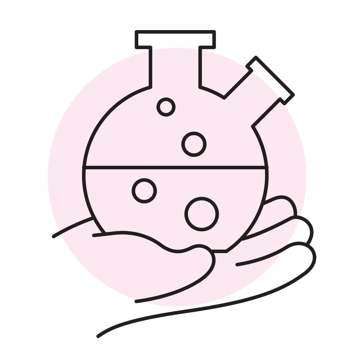 handsy style frasco de vidrio icon