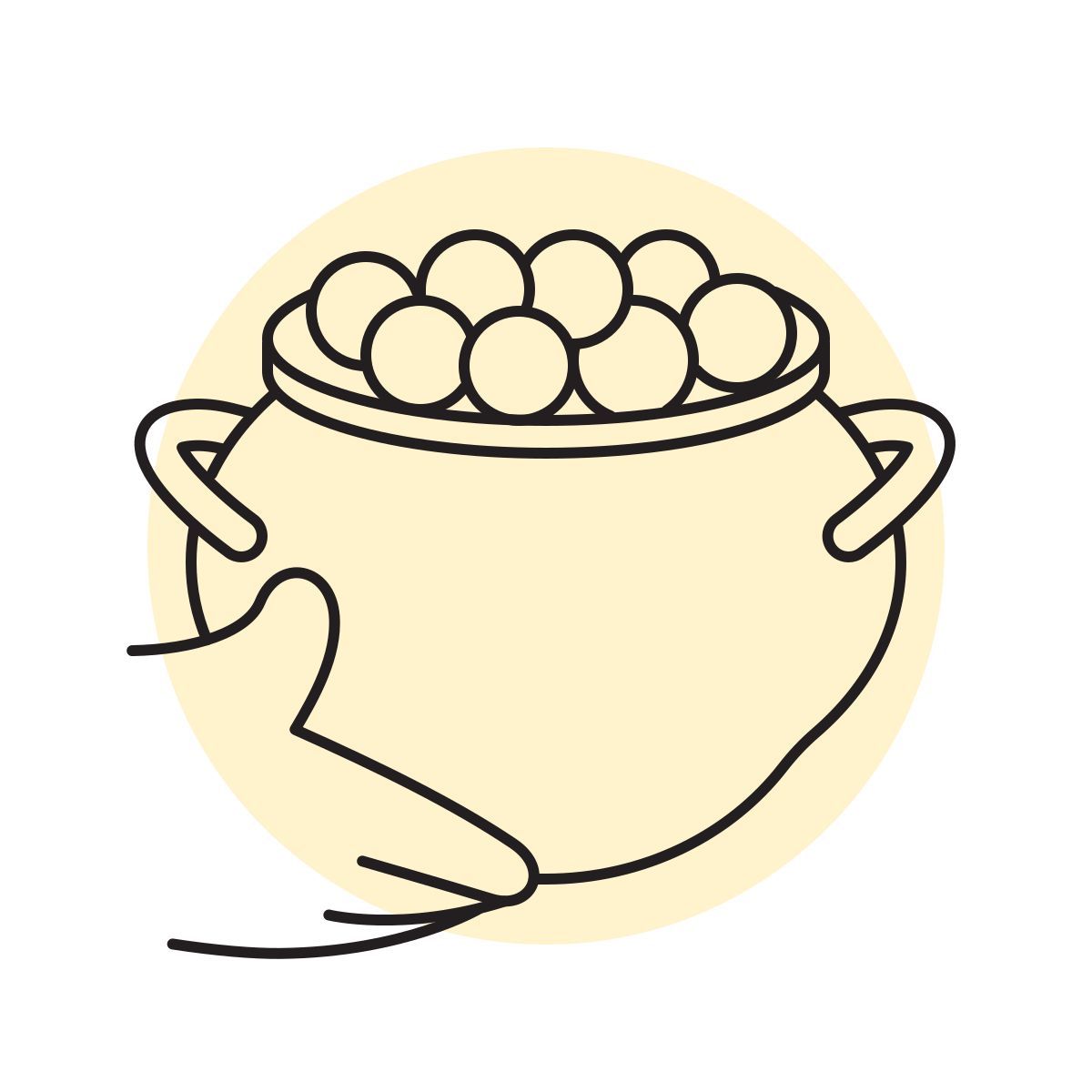 handsy style gold pot icon