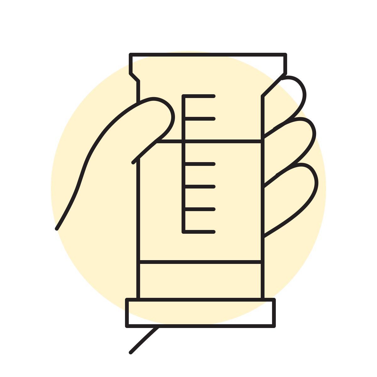 handsy style messzylinder icon