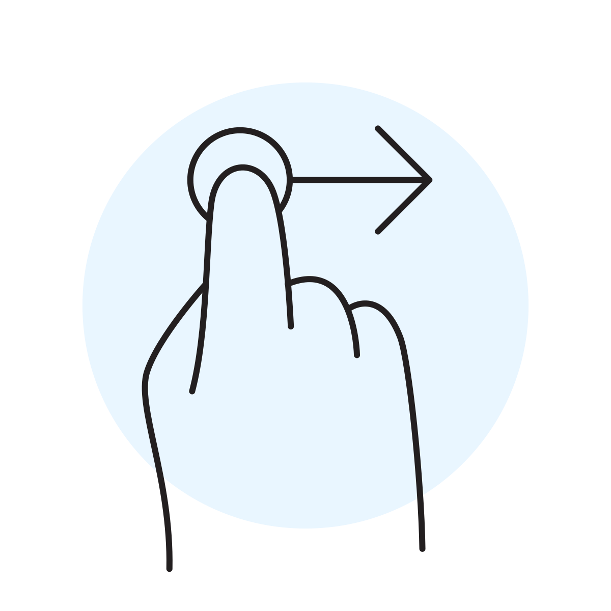 handsy style hand drag icon