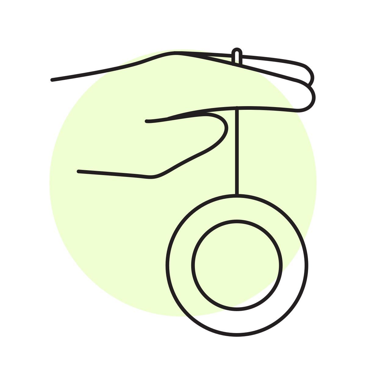 handsy style mano con yo yo icon