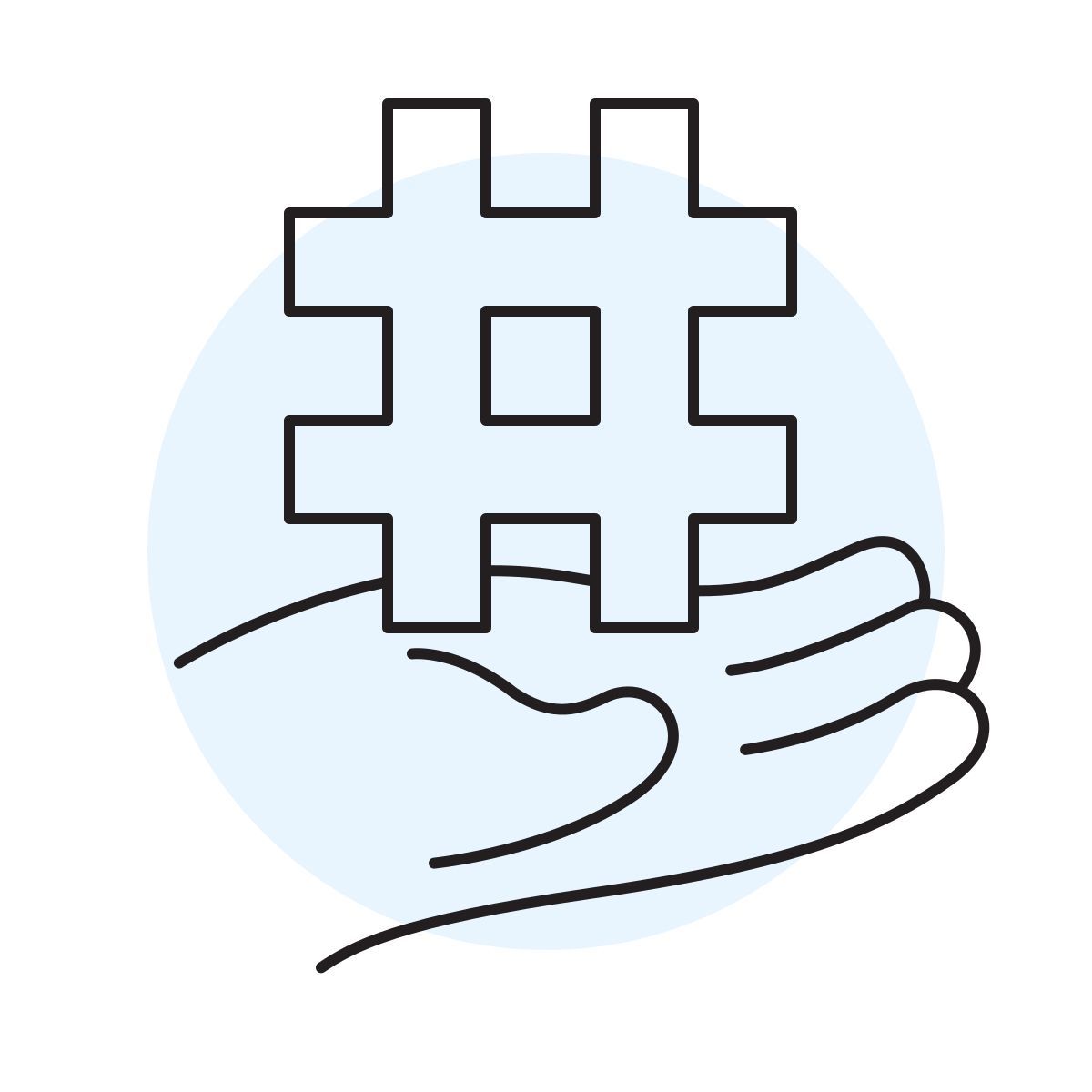 handsy style хештег icon