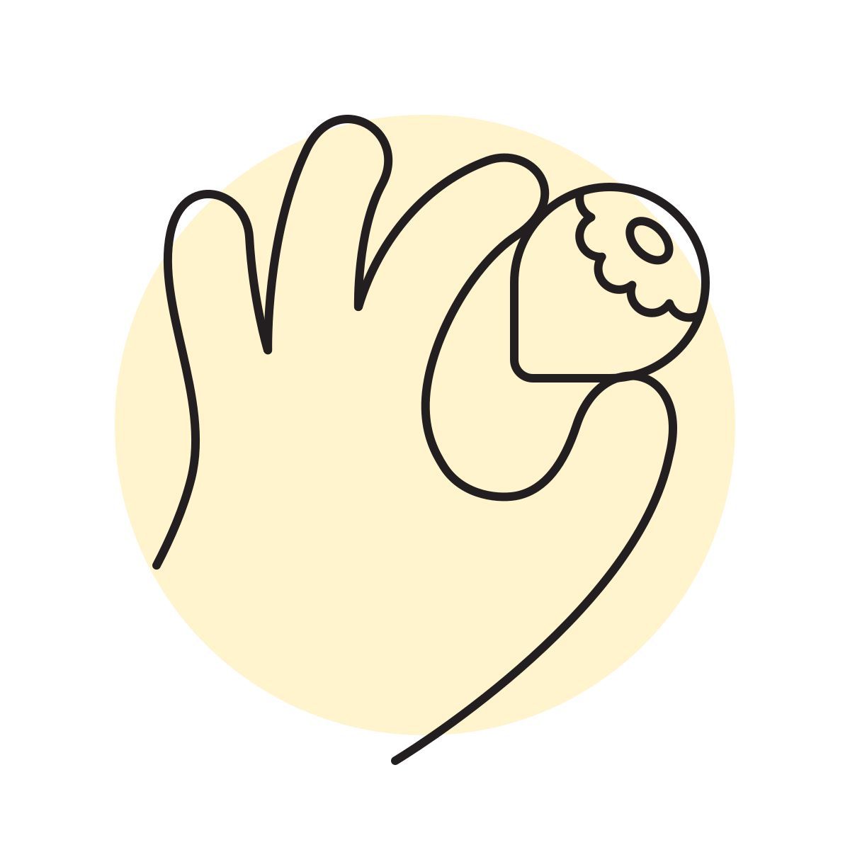 handsy style hazelnut icon