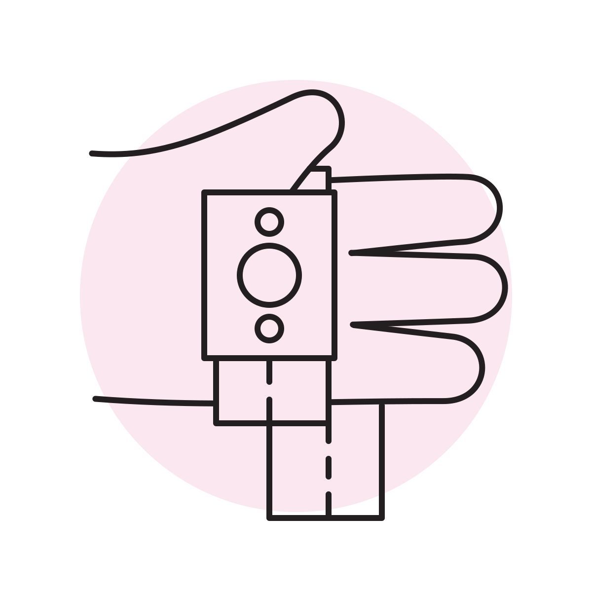 handsy style scheinwerfer icon