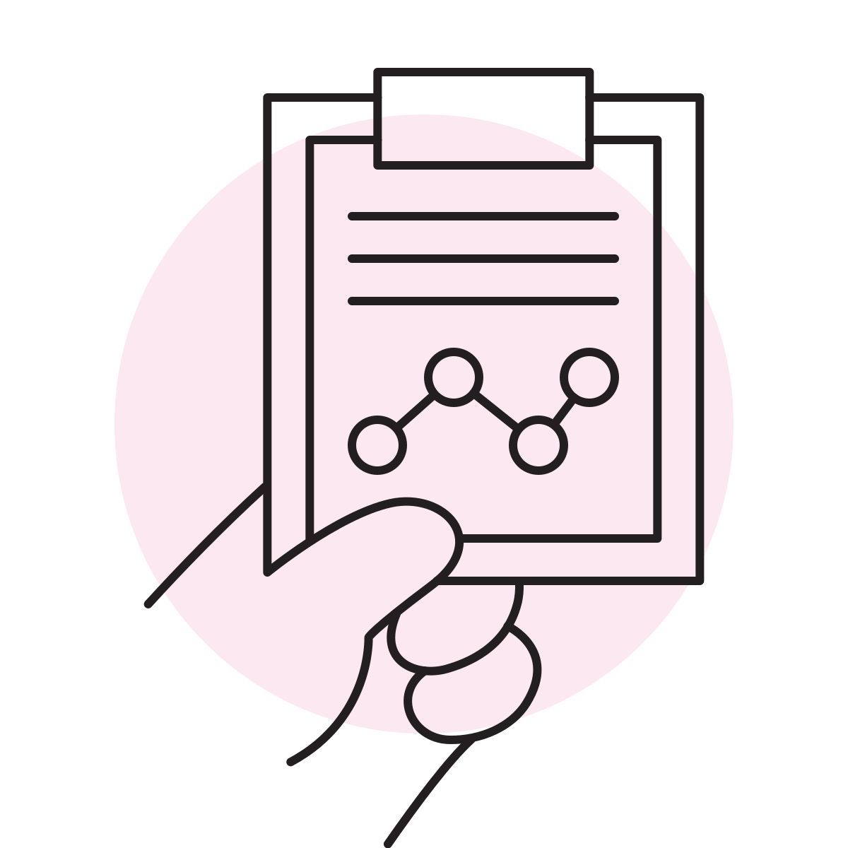 handsy style gráfico de saúde icon