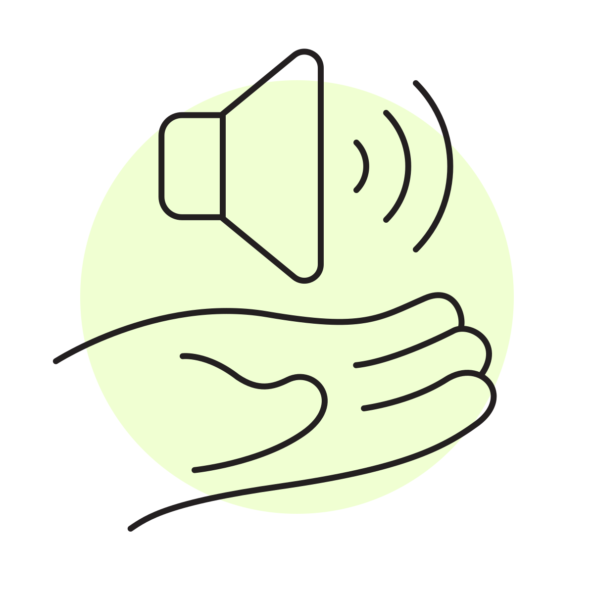 handsy style high volume icon
