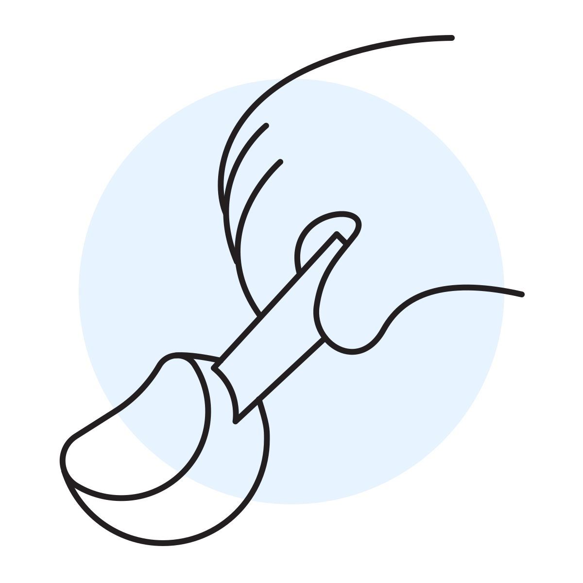 handsy style ice cream scoop icon