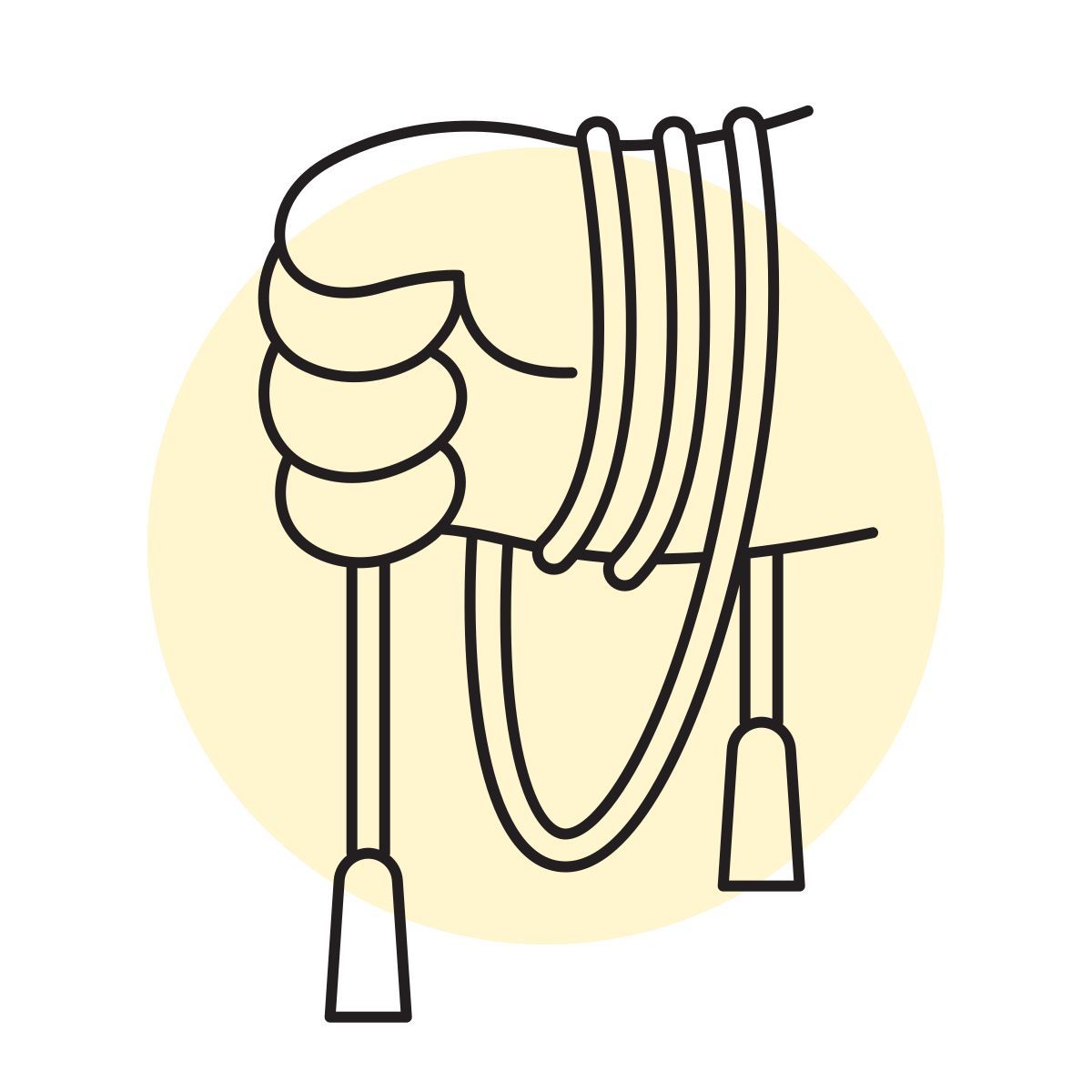 handsy style jump rope icon