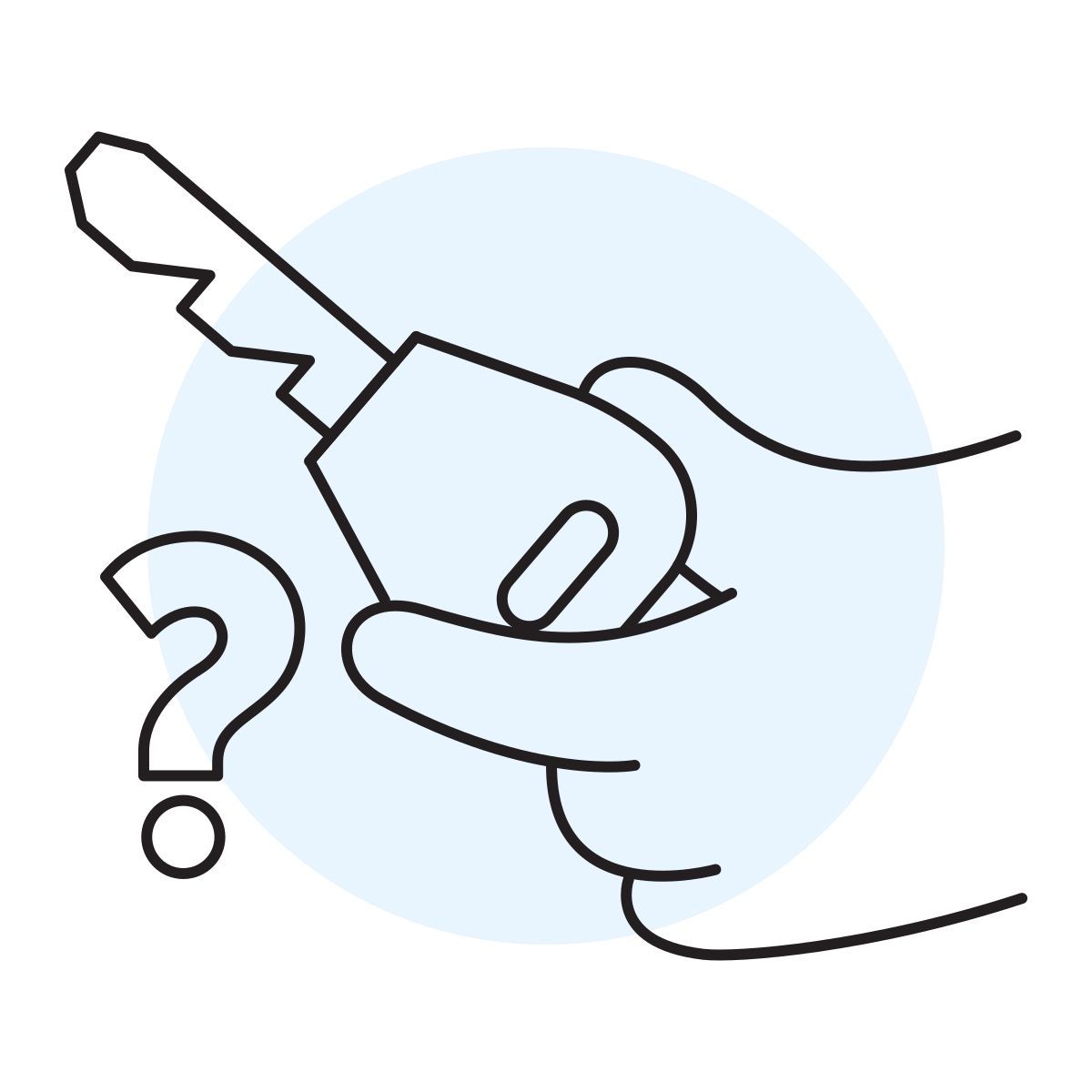 handsy style schlüssel nicht im fahrzeug icon