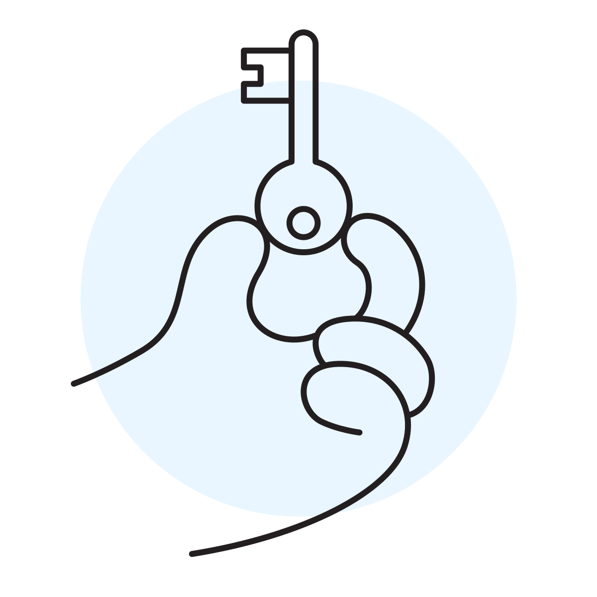 handsy style key icon