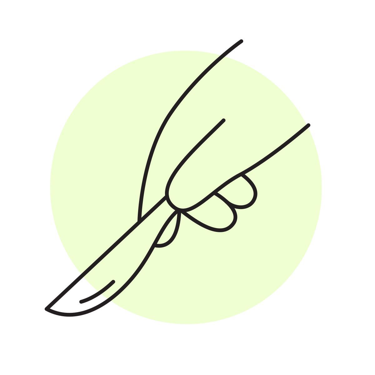 handsy style messer icon