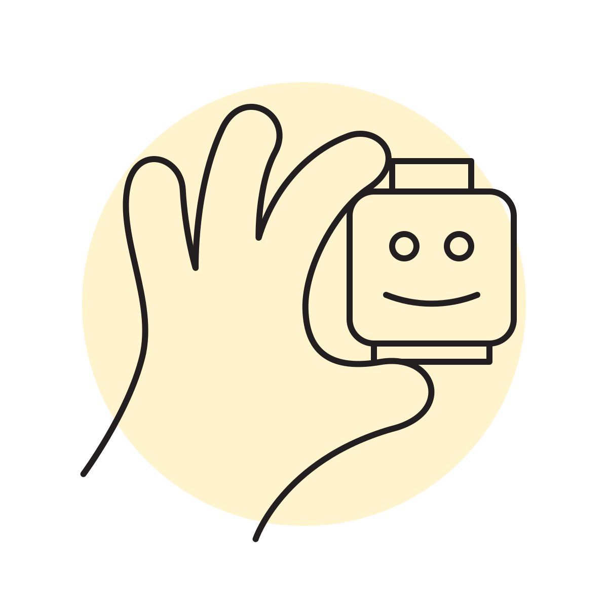 handsy style 레고 머리 icon