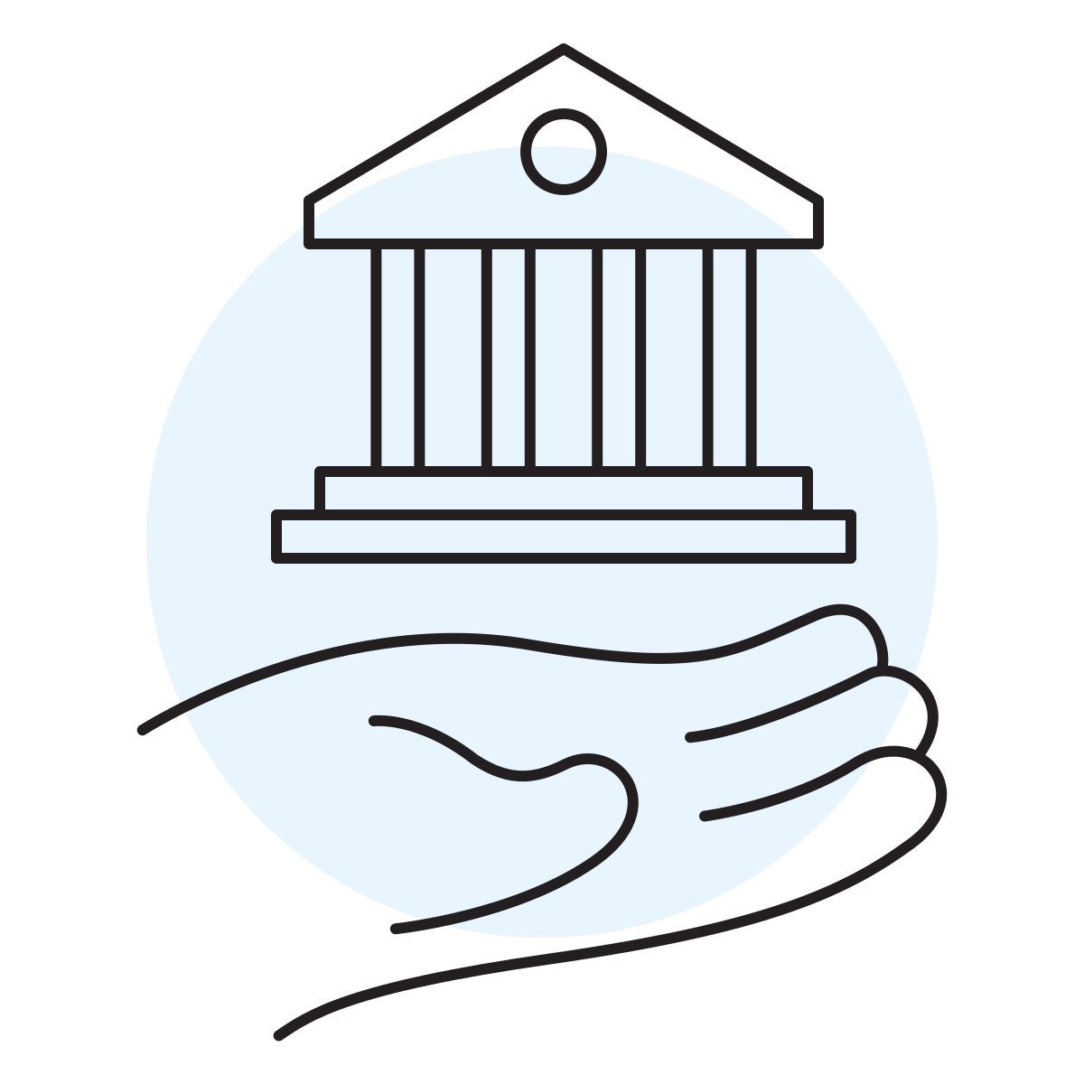 handsy style library icon