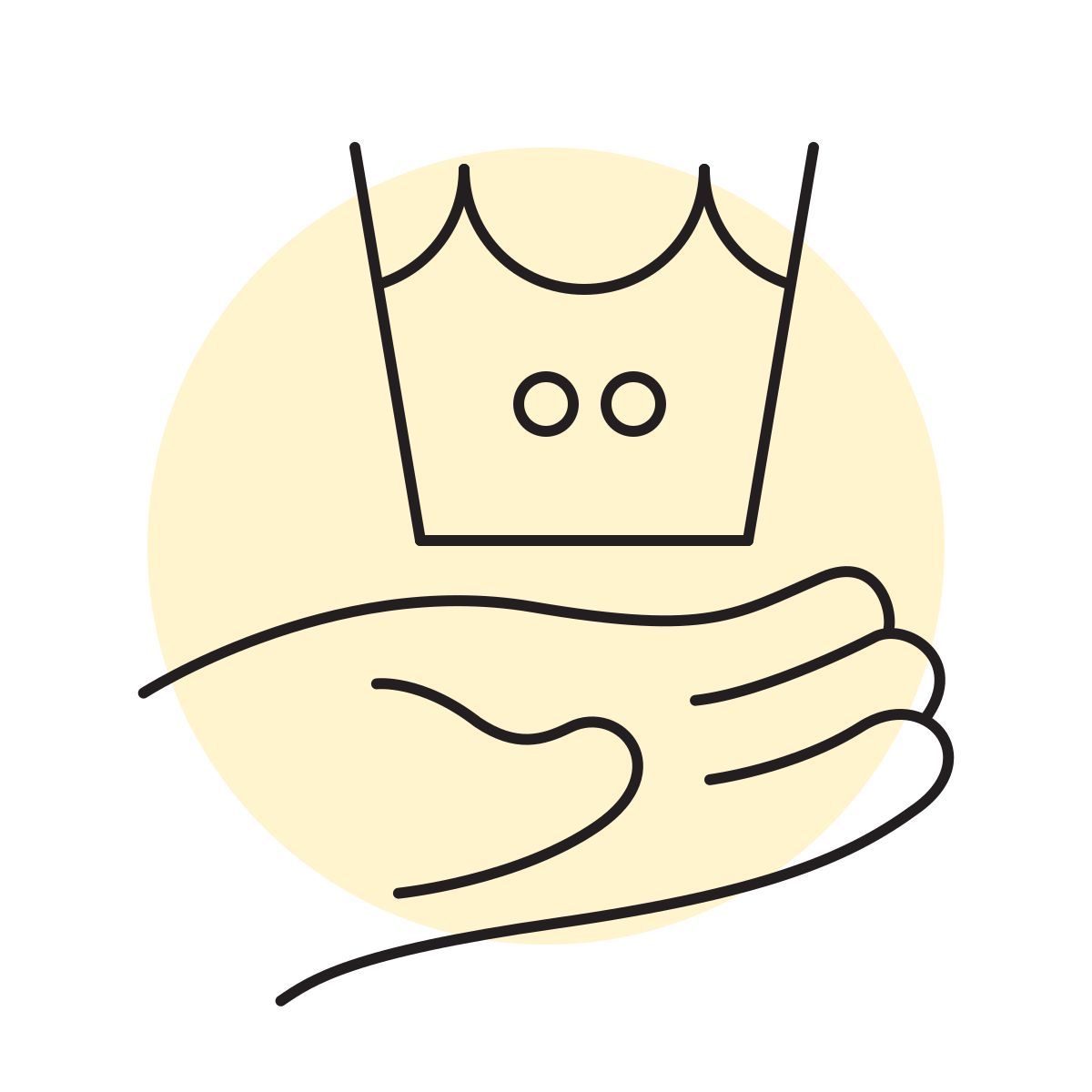 handsy style lavagem de máquina a quente icon