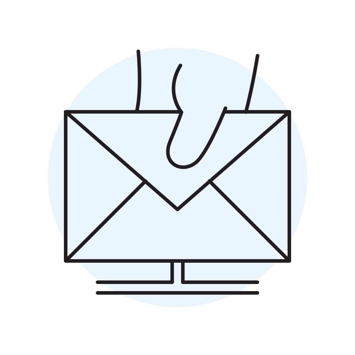 handsy style mail network icon