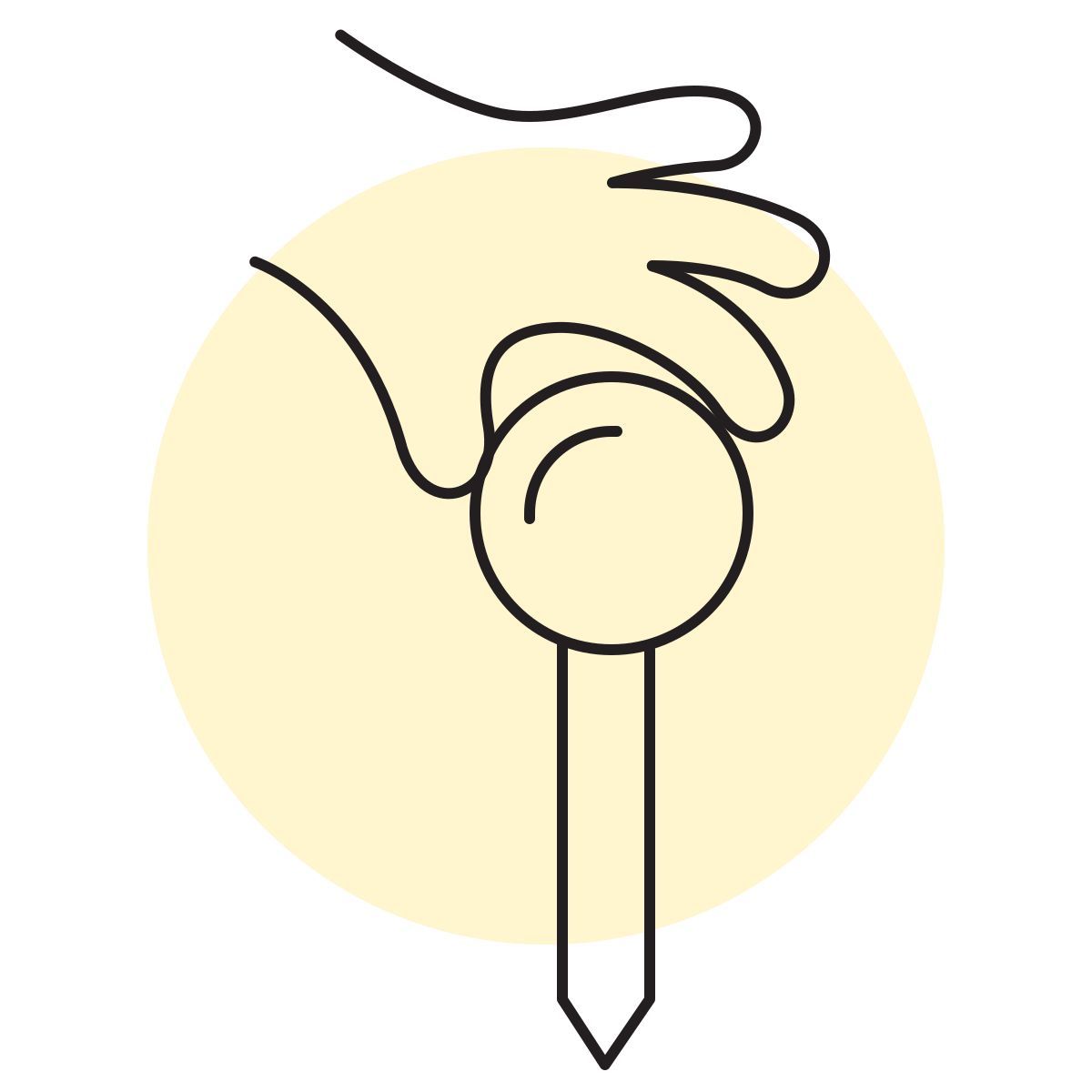 handsy style map pin icon