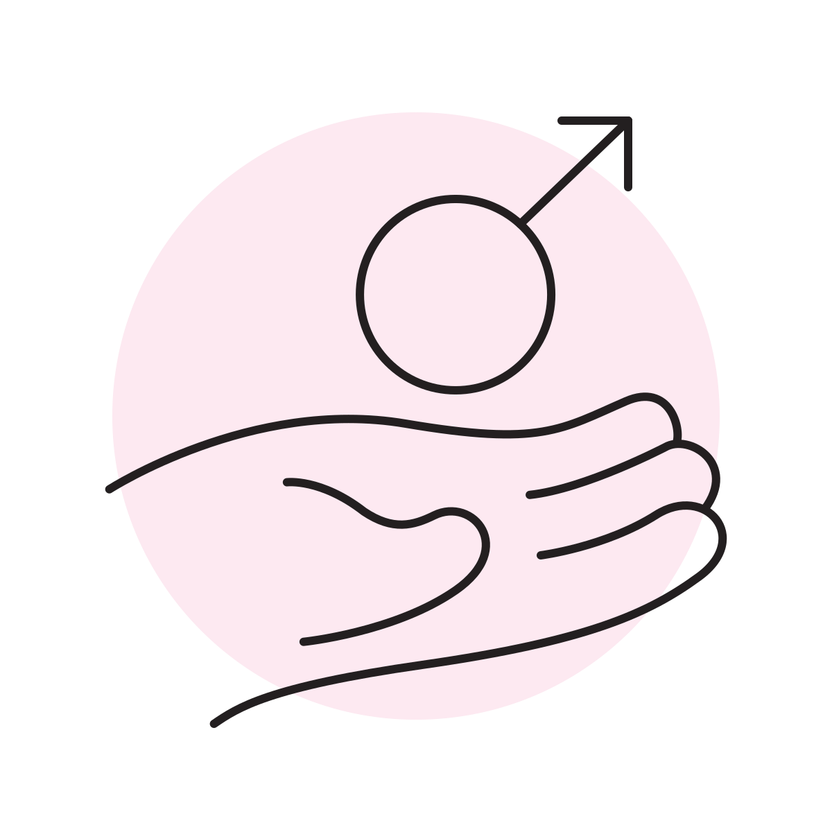 handsy style mars symbol icon