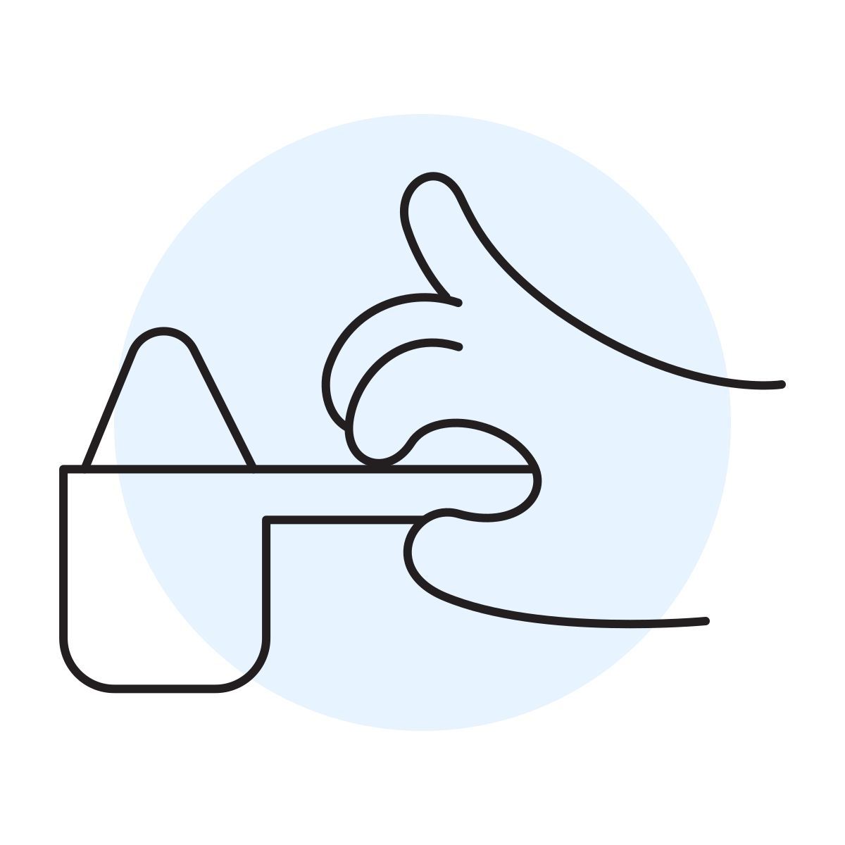 handsy style measuring spoon icon