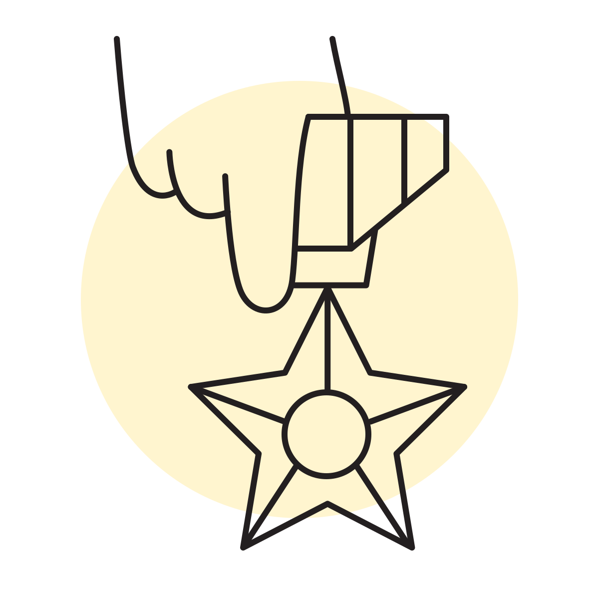 handsy style medal icon