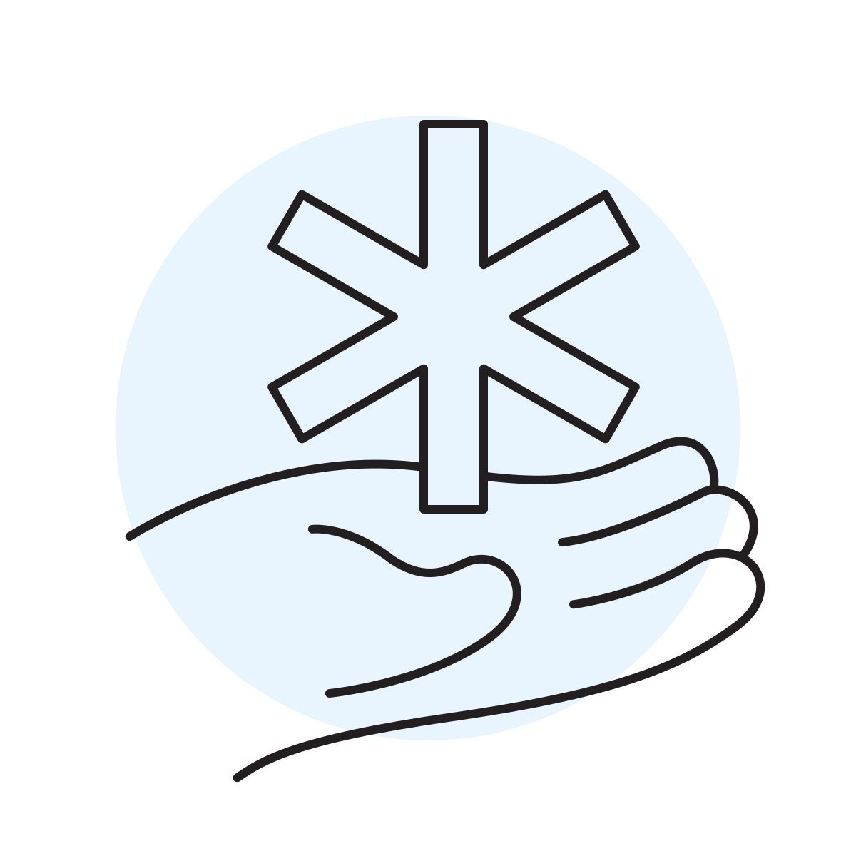 handsy style médico id icon