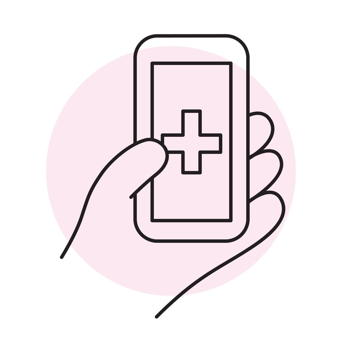 handsy style aplicação móvel médica icon