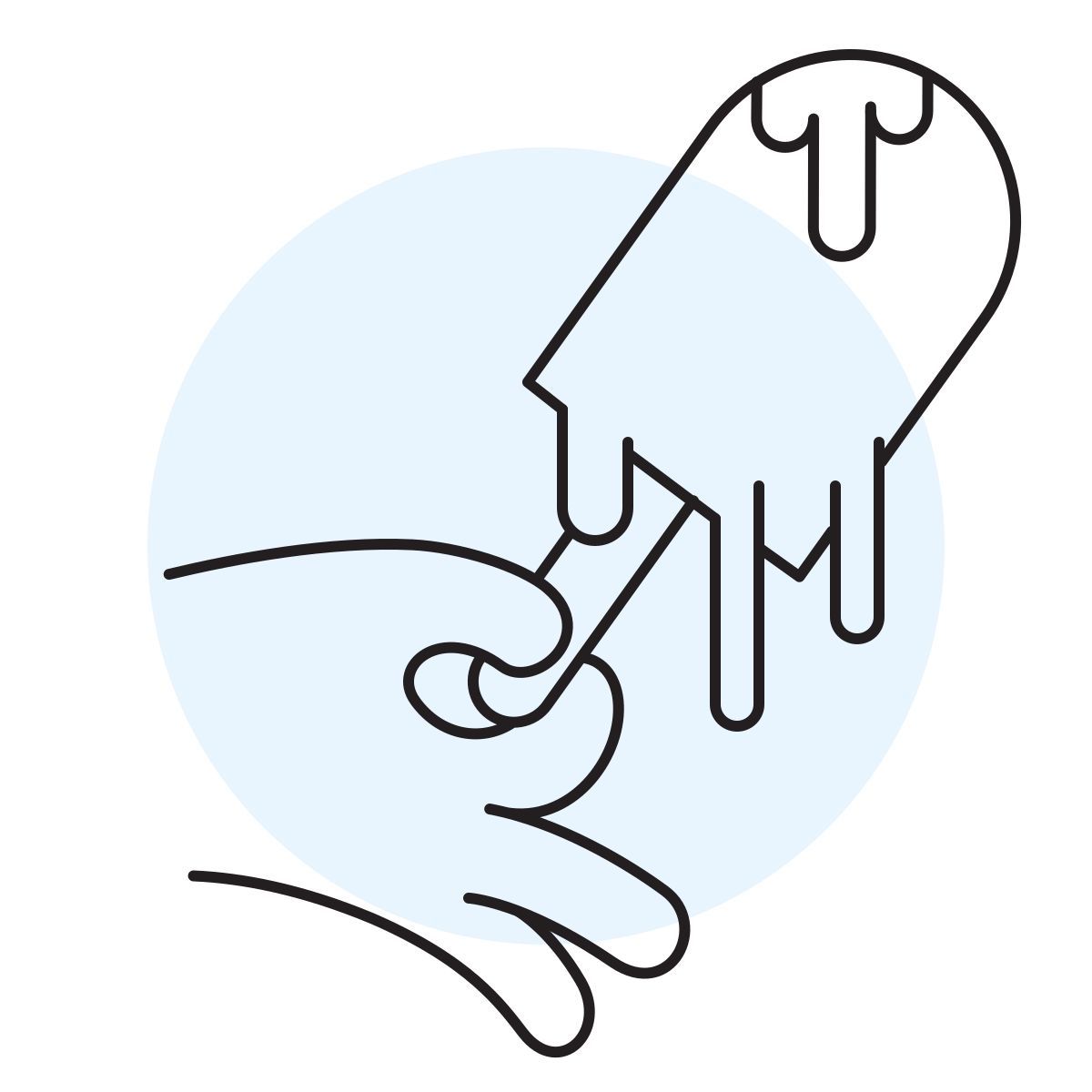 handsy style schmelzendes eis icon