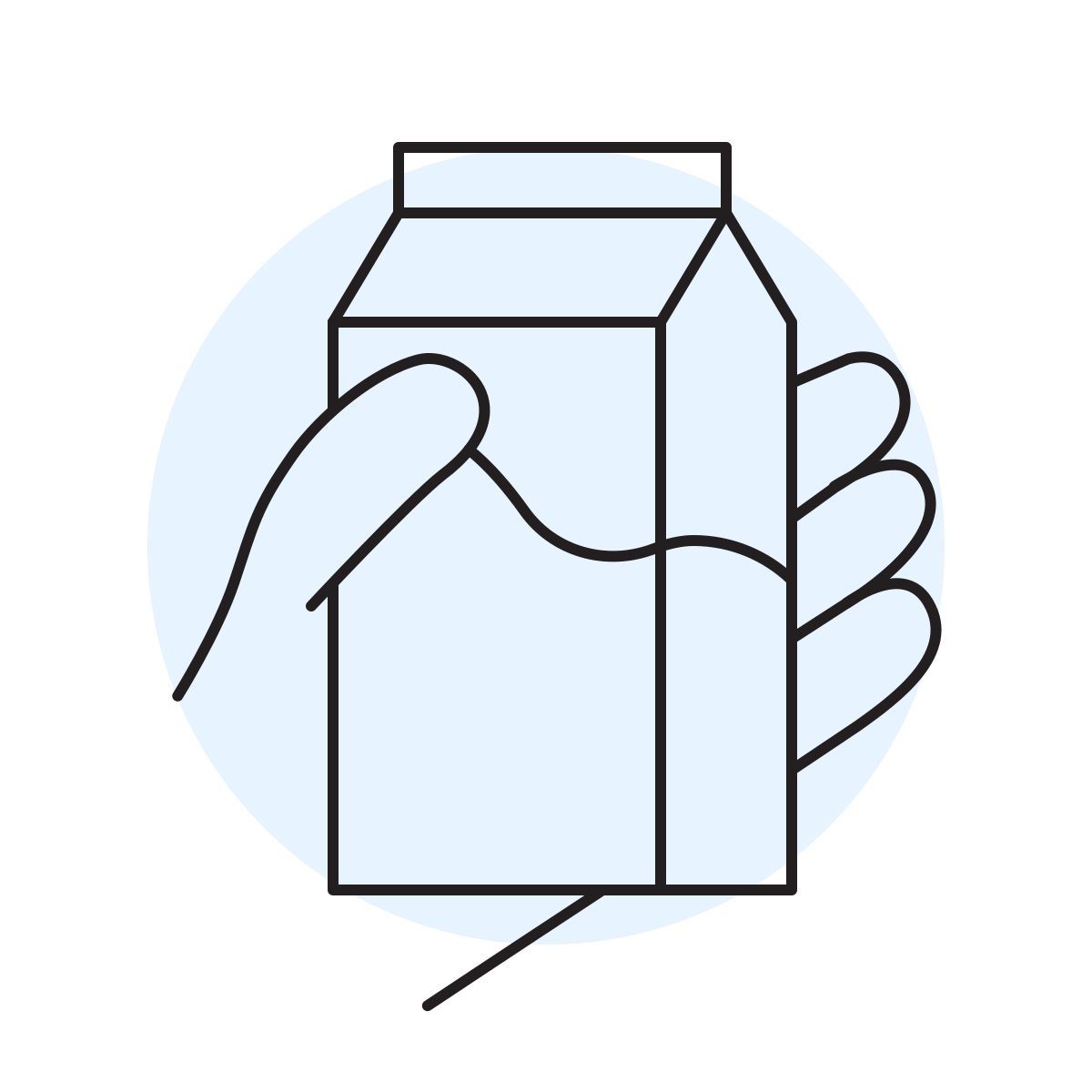 handsy style 우유통 icon