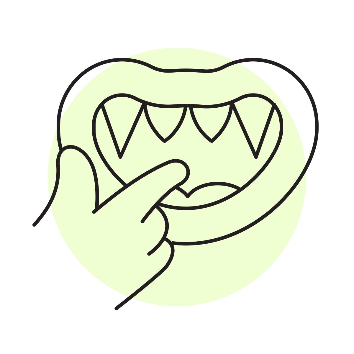 handsy style 牙 icon
