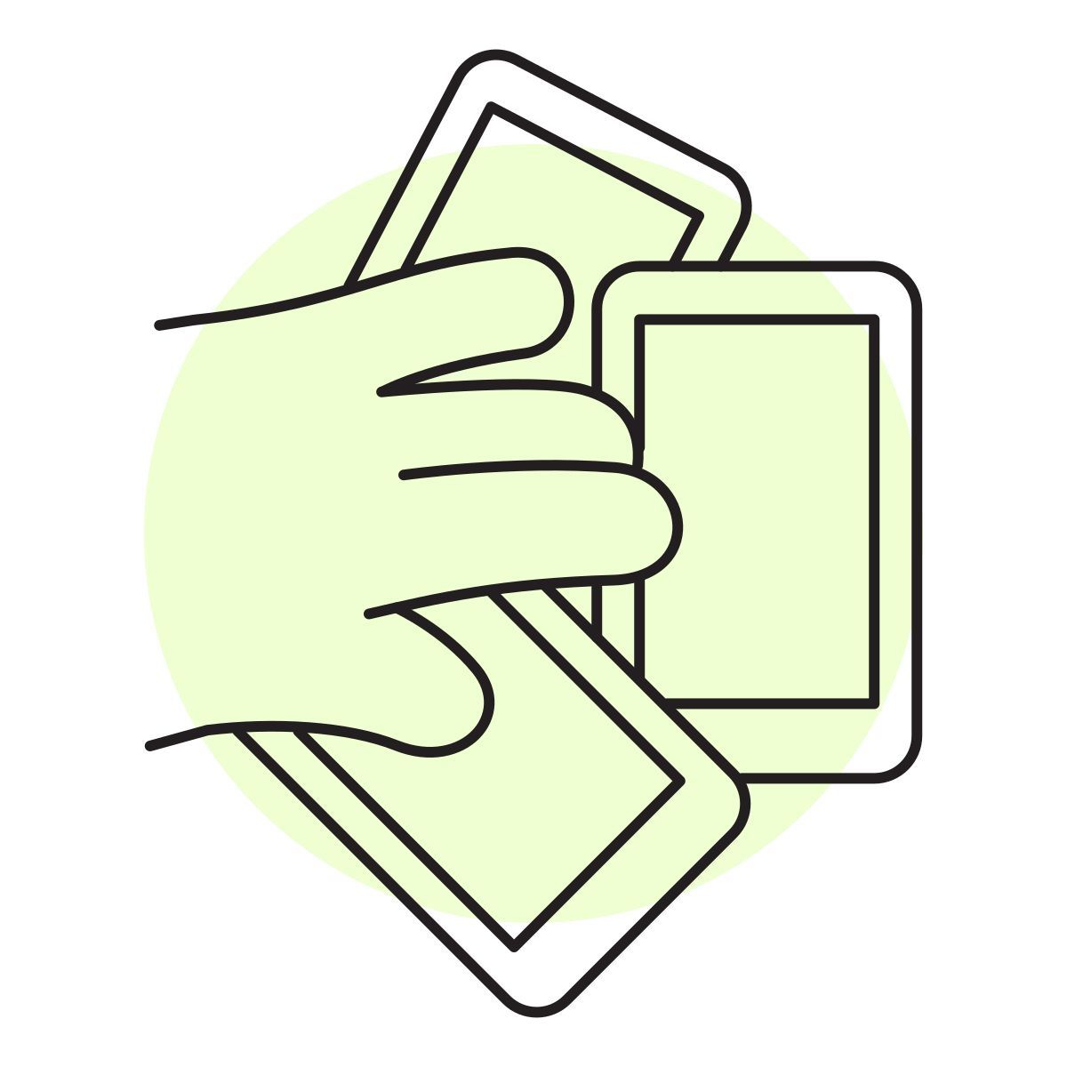 handsy style mehrere smartphones icon