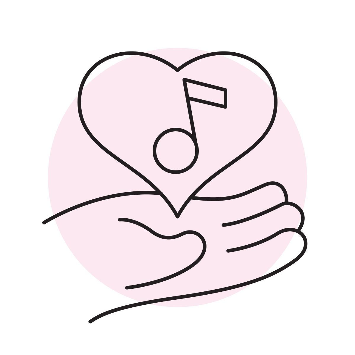 handsy style coração musical icon