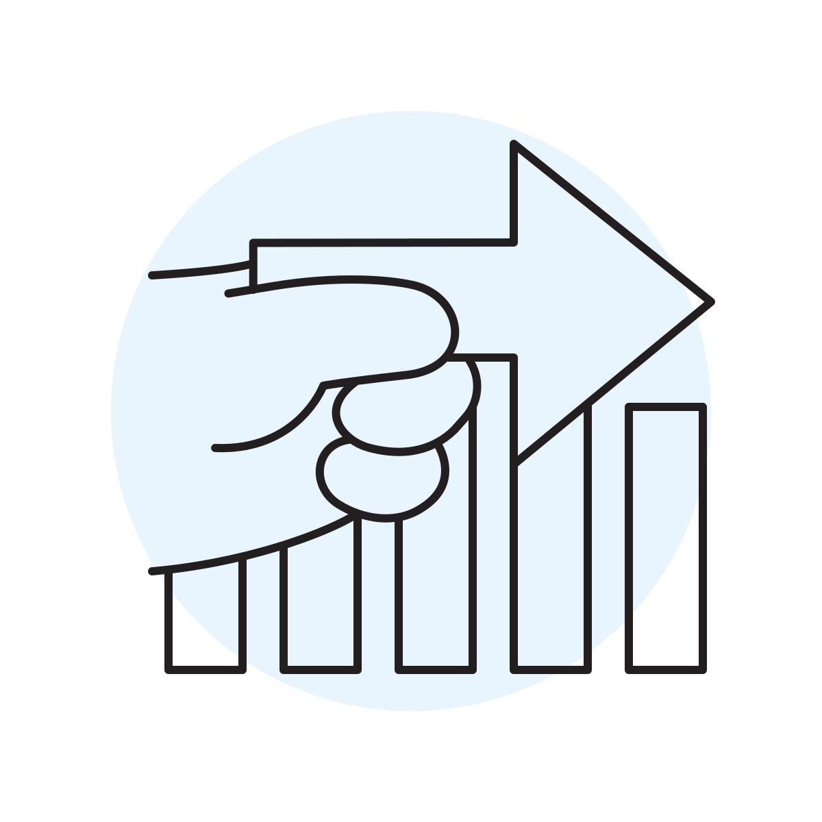 handsy style neutral trading icon