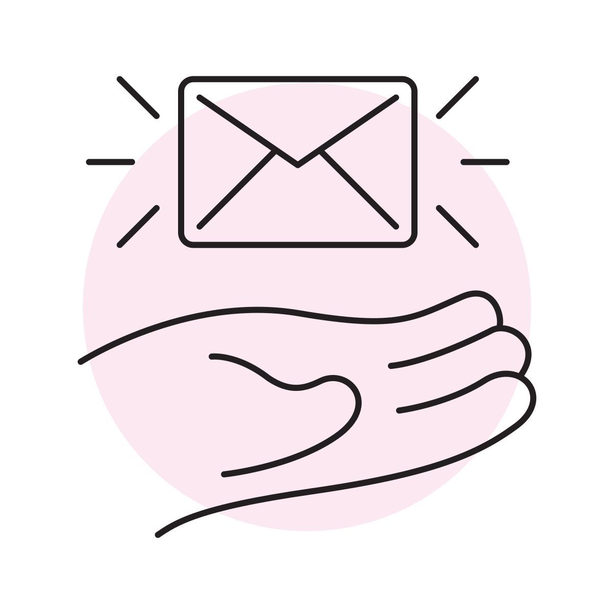handsy style email icon