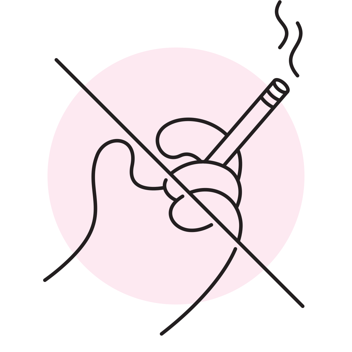 handsy style no smoking icon