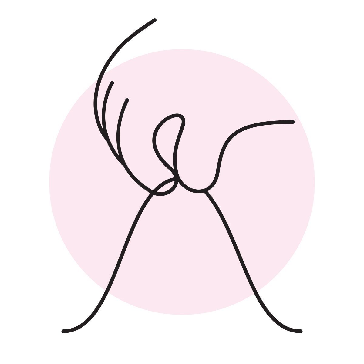 handsy style normal distribution histogram icon