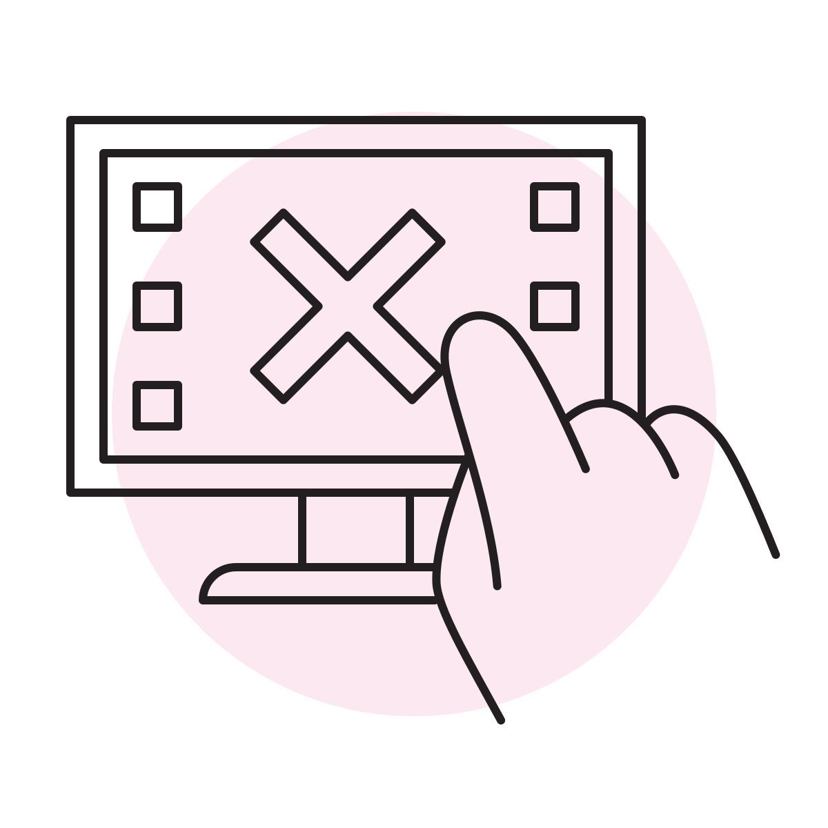 handsy style ビデオフレームが表示されません アイコン