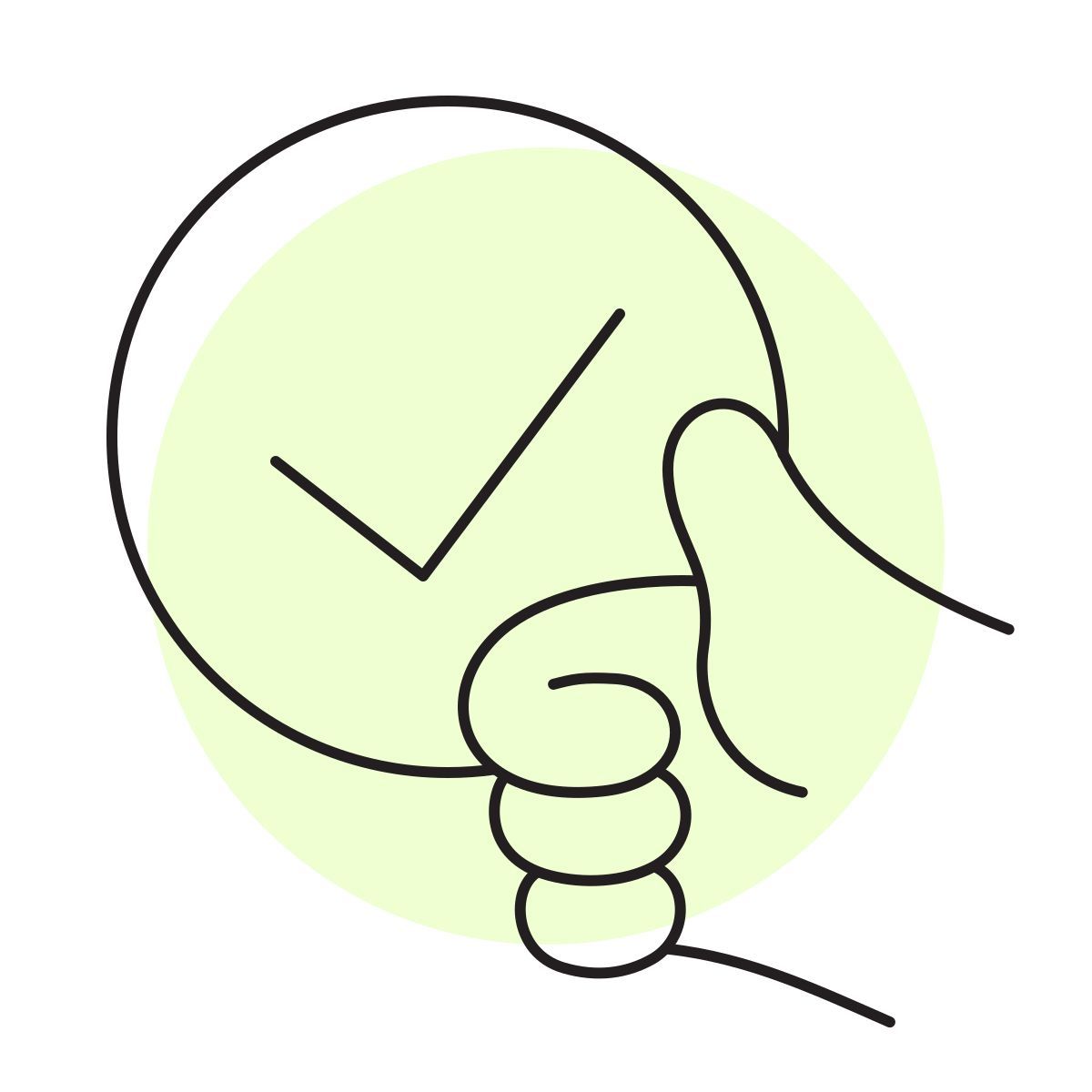 handsy style ok icon