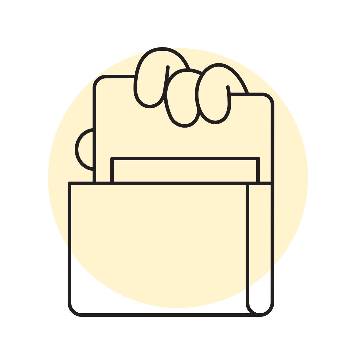 handsy style opened folder icon