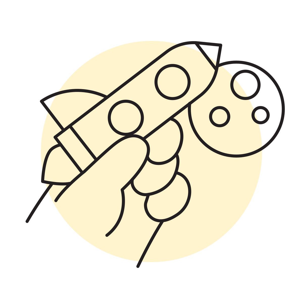 handsy style sobre a lua icon