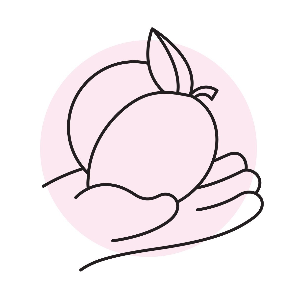 handsy style peach icon