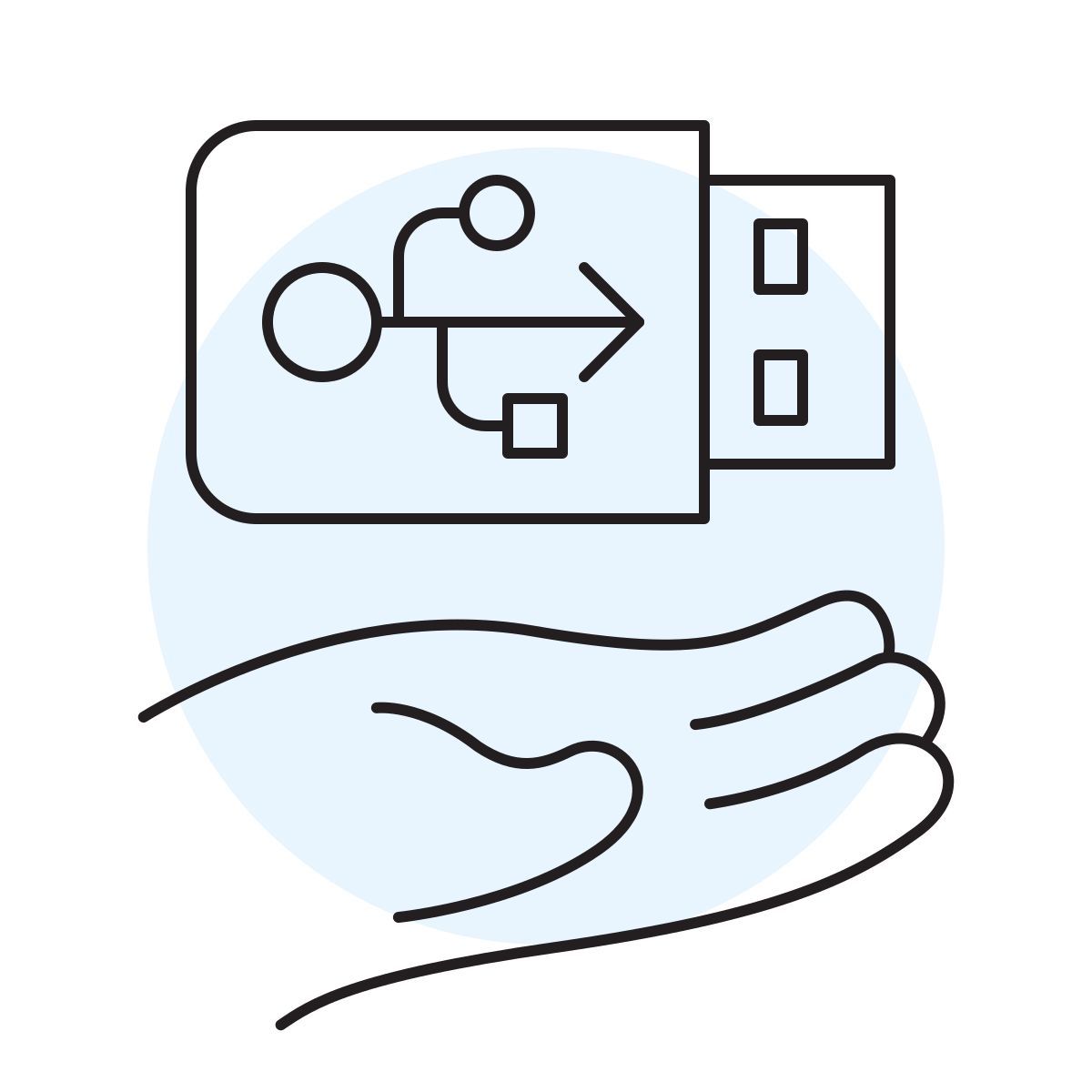 handsy style pen usb icon