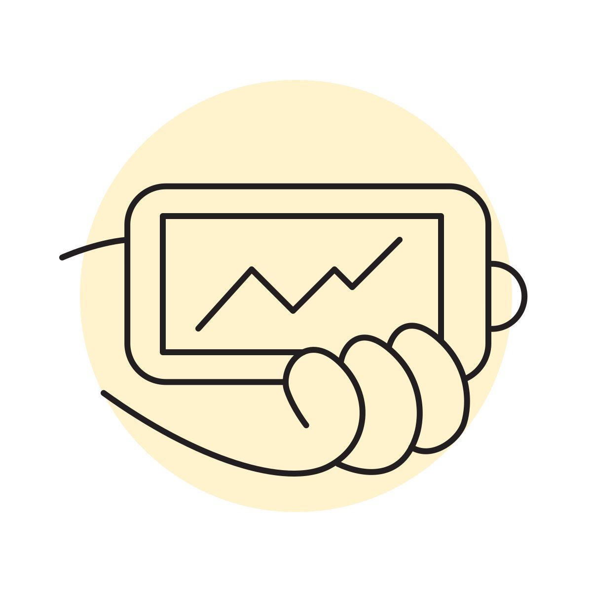 handsy style smartphone de rendimiento icon