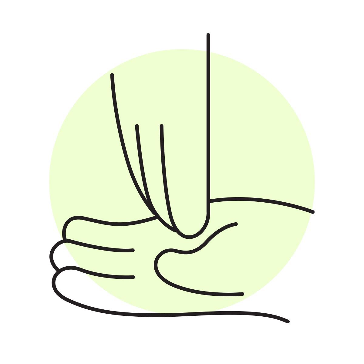 handsy style símbolo perpendicular icon
