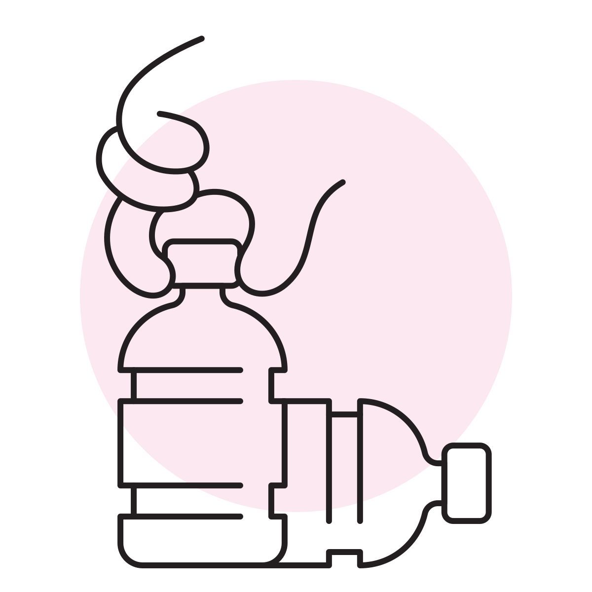 handsy style resíduos plásticos icon