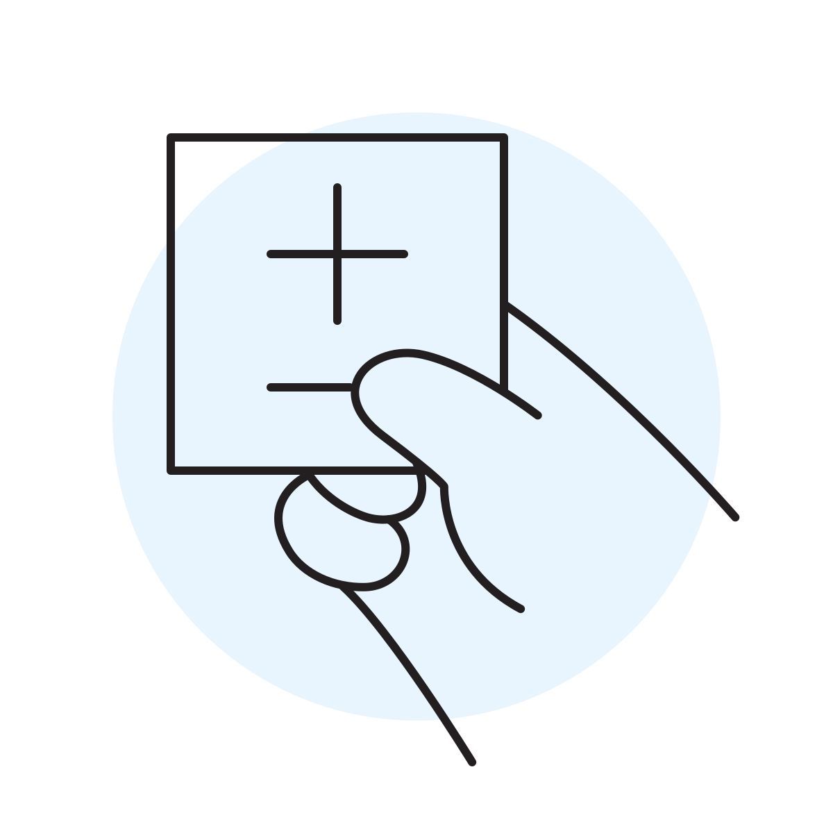 handsy style plus and minus icon