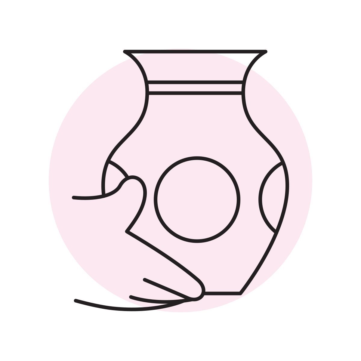 handsy style cerámica icon